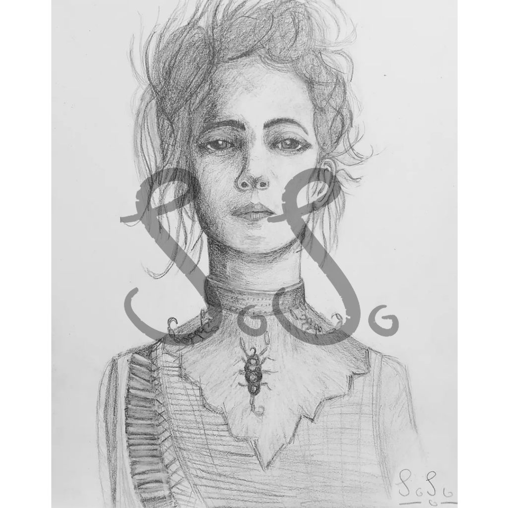 Eva green pencils drawing